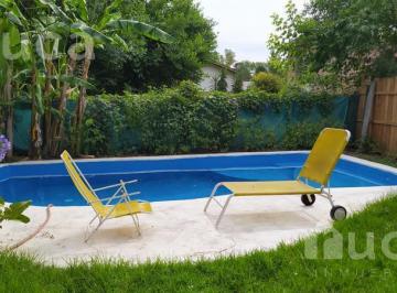 Casa · 128m² · 5 Ambientes · 1 Cochera · Alq Verano | Casa Estilo Rustico C/jardin y Pileta | La Bota, Ing. Maschwitz
