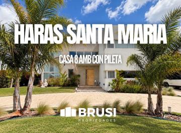 Casa · 360m² · 8 Ambientes · 7 Cocheras · Casa en Venta en Haras Santa Maria Al Golf - Barrio El Trebol