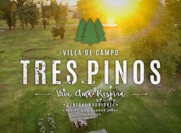 Terreno · 1000m² · Venta Lote General Rodriguez Country Tres Pinos
