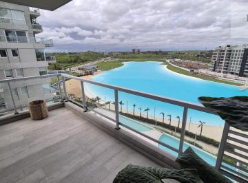 Departamento · 63m² · 3 Ambientes · 1 Cochera · Alquiler 3 Ambientes con Vista a La Laguna y Cochera – Remeros Beach