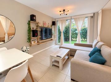 Departamento · 47m² · 2 Ambientes · 1 Cochera · Venta Dpto 2 Amb. Jardín y Cochera. Amoblado!