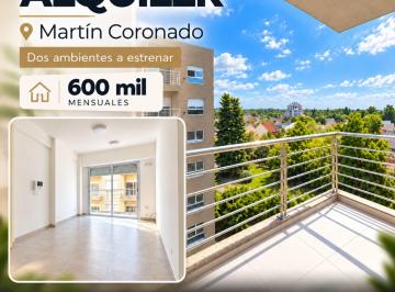 Departamento · 46m² · 2 Ambientes · Alquiler 2 Amb Martin Coronado a Estrenar Balcon!