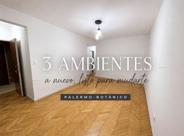 Departamento · 57m² · 3 Ambientes · Departamento 3 Amb Venta Palermo Botanico Reciclad