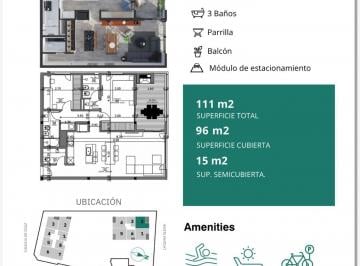 PH · 96m² · 3 Ambientes · 1 Cochera · En Venta Dpto 2 Dorm. Plottier - Canales