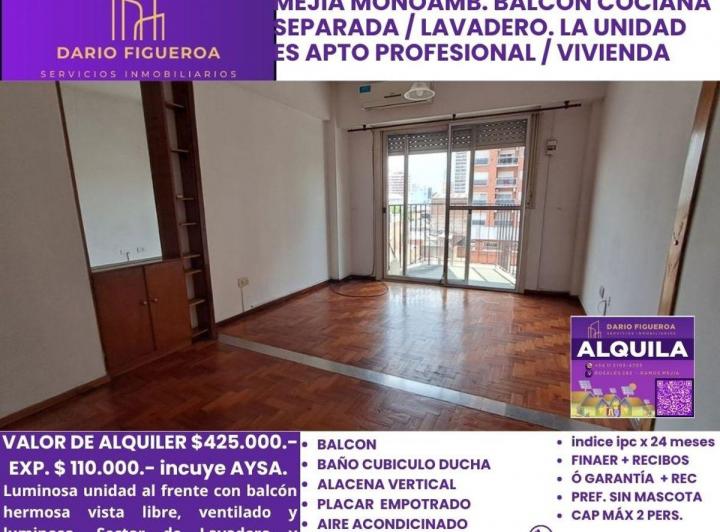 Departamento · 28m² · 1 Ambiente