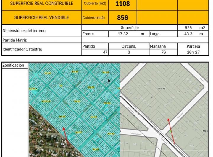 Terreno · 525m²