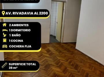 Departamento · 39m² · 2 Ambientes · 1 Cochera · Departamento en Balvanera