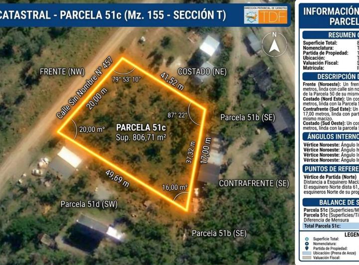 Terreno · 807m²
