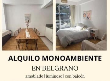 Departamento de 1 ambiente, Belgrano · Dueño Directo: Alquiler "Paquete Total" (Alquiler + Expensas)