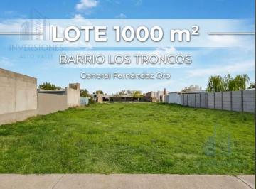 Terreno · 1000m² · Terreno en General Fernandez Oro
