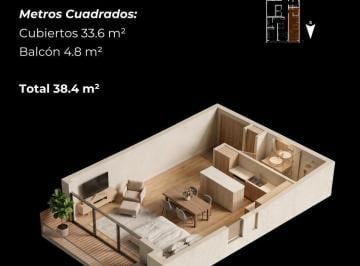 Departamento · 33m² · 1 Ambiente · Venta - Monoambiente - Antártida Argentina 135 - Neuquén Capital
