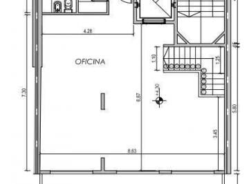 Oficina comercial · 79m² · 1 Ambiente · Venta - Oficina Piso Exclusivo, a Estrenar - Pichincha, Rosario.