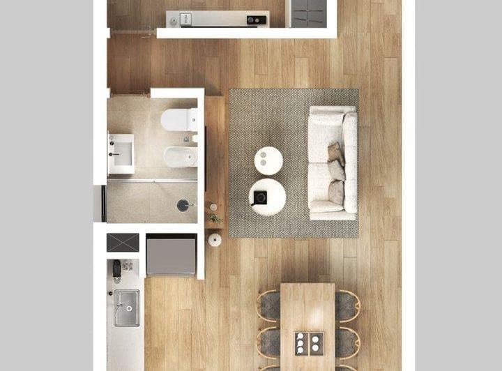 Departamento · 48m² · 2 Ambientes