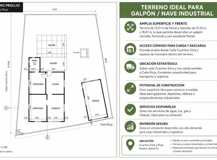 Terreno · 306m²
