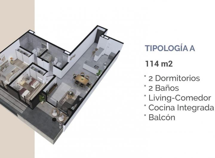 Departamento · 81m² · 2 Ambientes