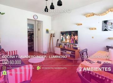 Departamento · 37m² · 2 Ambientes · Departamento en Constitución