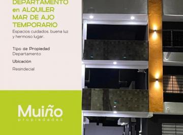 Departamento · 40m² · 3 Ambientes · 1 Cochera · Departamento - Alquiler Temporario - 2 Dorm. - Terraza y Parrilla Privada