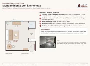Departamento · 27m² · 1 Ambiente · Departamento Monoambiente Super Luminoso