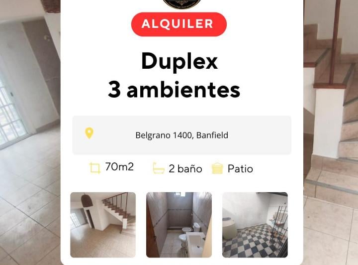 Casa · 65m² · 3 Ambientes