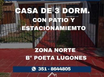 Casa de 6 ambientes Alquiler $ 1.300.000 · Casa en Alquiler | B° Poeta Lugones.