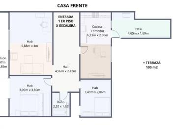 Casa · 260m² · 6 Ambientes · Casa en Venta + 2 Unidades Ind + Galpón en Caseros