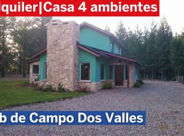 Casa · 140m² · 4 Ambientes · Casa en Alquiler en Dos Valles 3 Dorm.