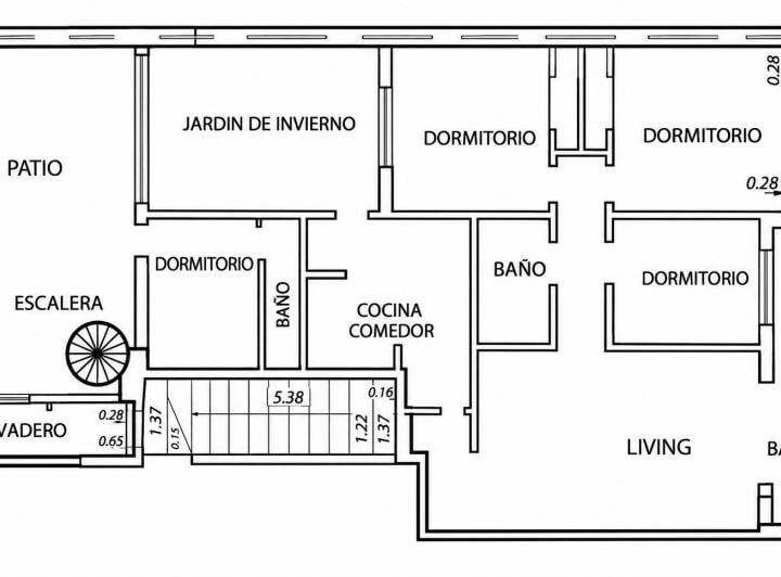 Departamento · 124m² · 6 Ambientes