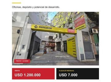 Terreno , Palermo · Dueño Vende Oficina y Depósito/ Lote