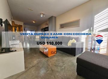 Casa · 80m² · 3 Ambientes · 1 Cochera · Venta Duplex Quilmes