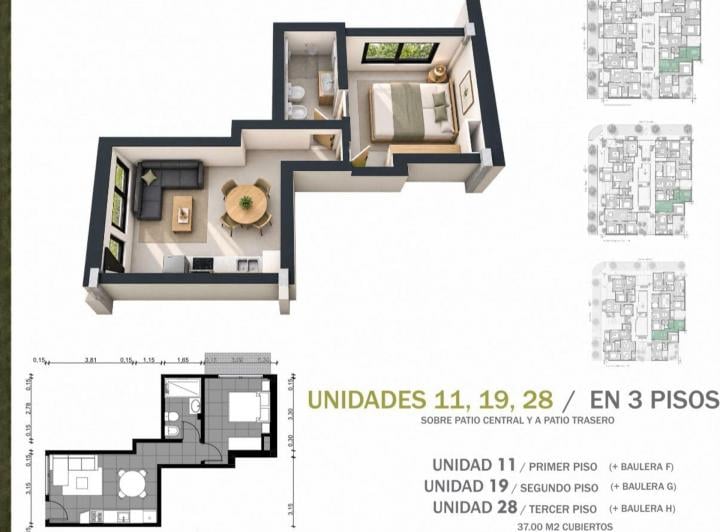 Departamento · 39m² · 2 Ambientes