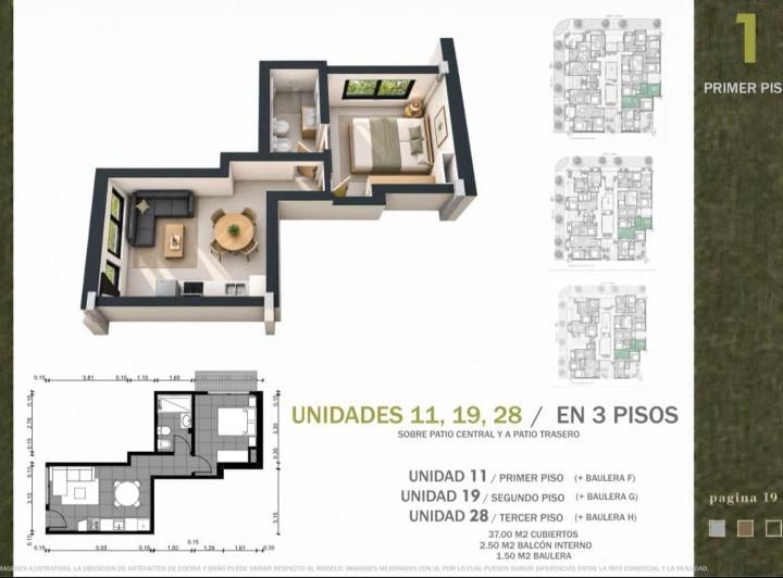Departamento · 39m² · 2 Ambientes