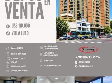 Departamento · 50m² · 2 Ambientes · 1 Cochera · Excelente Depto 2 Amb C/amplia Cochera y Baulera!
