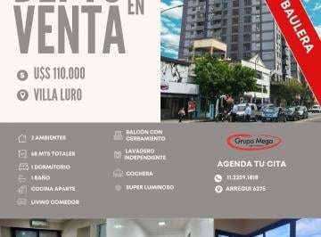 Departamento · 50m² · 2 Ambientes · 1 Cochera · Excelente Depto 2 Amb C/amplia Cochera y Baulera!