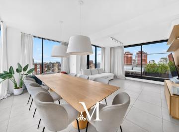 Departamento · 238m² · 4 Ambientes · 2 Cocheras · Exclusivo Triplex Penthouse en Alquiler | Evoque Belgrano | Terrazas, Parrilla y Amenities Premium