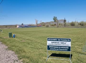 Terreno · 1015m² · Terrenos en General Fernandez Oro
