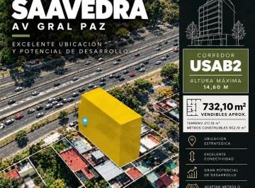 Terreno · 152m² · Oportunidad Lote Usab 2 - 732,10 m² Vendibles - Acepta m² en Permuta - Saavedra