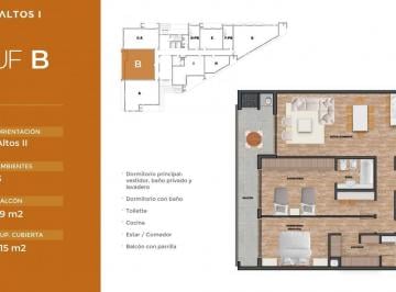 FVR-FVR-1828_2 · Venta Departamento 3 Ambientes con Balcón y Cochera en Barrio Privado Valdevez