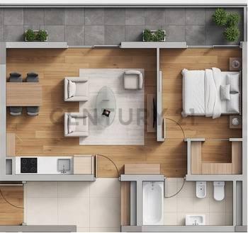 Departamento · 43m² · 2 Ambientes