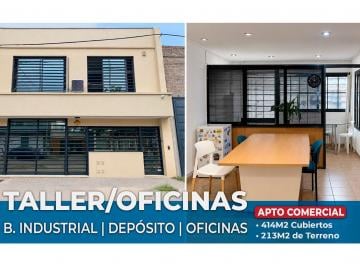 Depósito · 414m² · Galpón, Depósito y Oficina en Venta B. Industrial