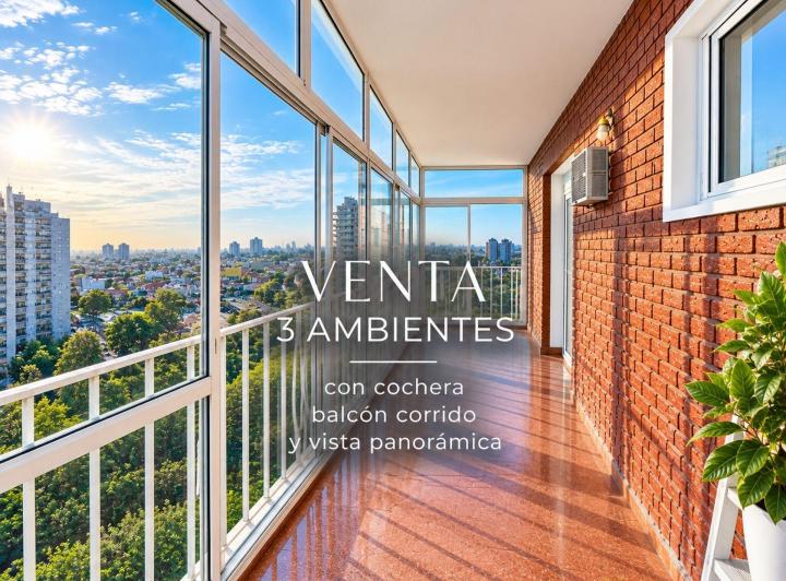 Departamento · 70m² · 3 Ambientes · 1 Cochera