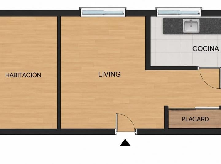 Departamento · 29m² · 1 Ambiente
