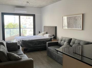 Departamento · 38m² · 1 Ambiente · Espectacular Monoambiente Amoblado en Villa Crespo con Balcón Corrido. Todo Eléctrico