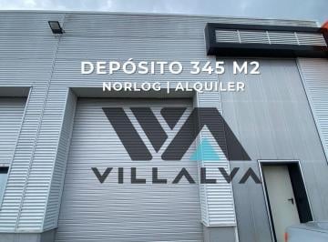 Bodega-Galpón · 345m² · 1 Ambiente · Depósito en Alquiler – 345 m² – Arbox | Norlog