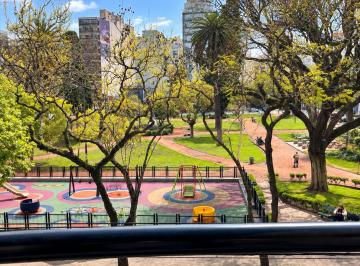 Departamento de 1 ambiente, Núñez · Vista a Plaza Balcarce - Pileta y Parrilla