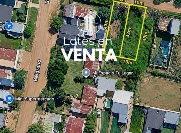 Terreno · 10m² · 1 Ambiente · Vendo. 2 Lotes en Barrio San Agustín. Concordia, Er.
