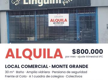 Local comercial de 1 ambiente, Esteban Echeverría · Local Comercial de 30 m² en Monte Grande
