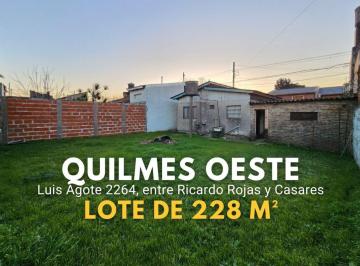 Terreno · 228m² · Venta Lote de 228 m² en Quilmes
