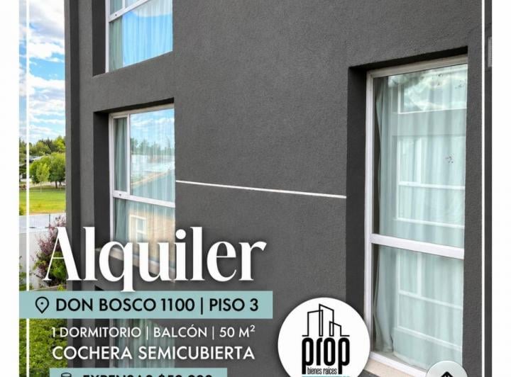 Departamento · 50m² · 2 Ambientes · 1 Cochera