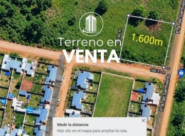 Terreno · 1600m² · 1 Ambiente · Vendo. Lote de 1600 M² en Calle P. A. de Sarmiento y Sara Neira