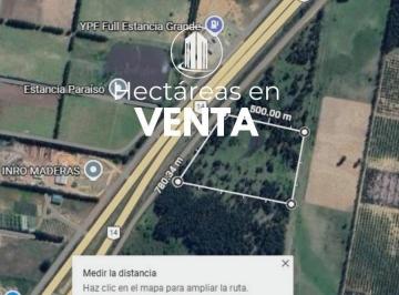Terreno · 36000m² · 1 Ambiente · Vendo. 3.6 Hectáreas Sobre Autovía Ruta 14 Al Km 246. Concordia, Er.